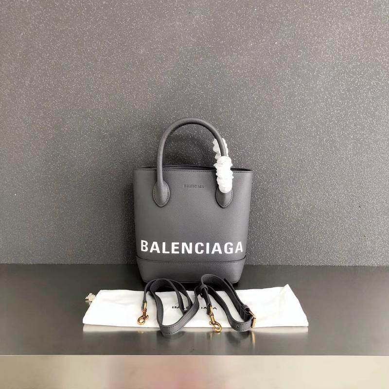 Balenciaga Bags 1800867 Cross pattern gray white characters